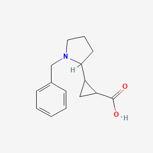 2-(1-Benzylpyrrolidin-2-yl)cyclopropane-1-carboxylic acid