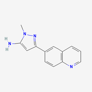 1-Methyl-3-(quinolin-6-yl)-1h-pyrazol-5-amine