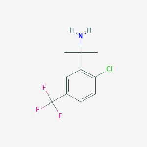 2-(2-Chloro-5-(trifluoromethyl)phenyl)propan-2-amine hydrochloride