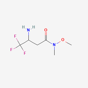 3-amino-4,4,4-trifluoro-N-methoxy-N-methylbutanamide