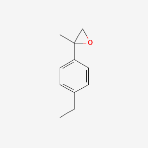 molecular formula C11H14O B13528372 2-(4-Ethylphenyl)-2-methyloxirane 