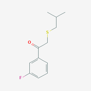 1-(3-Fluorophenyl)-2-(isobutylthio)ethan-1-one