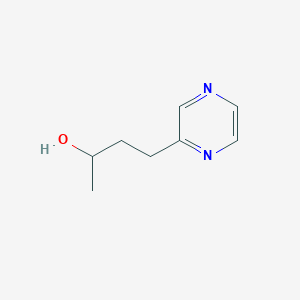 molecular formula C8H12N2O B13528401 4-(Pyrazin-2-yl)butan-2-ol 