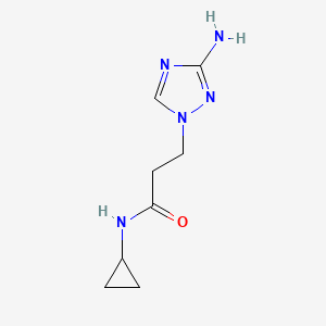 3-(3-Amino-1h-1,2,4-triazol-1-yl)-N-cyclopropylpropanamide