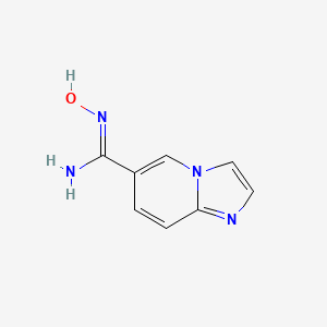 molecular formula C8H8N4O B1352842 N'-羟基咪唑并[1,2-a]吡啶-6-甲酰胺 CAS No. 885950-24-3