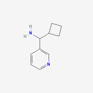 molecular formula C10H14N2 B13528455 Cyclobutyl(pyridin-3-yl)methanamine 