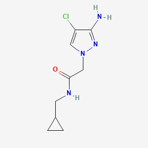 2-(3-Amino-4-chloro-1h-pyrazol-1-yl)-N-(cyclopropylmethyl)acetamide