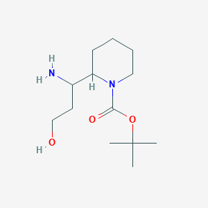 tert-Butyl 2-(1-amino-3-hydroxypropyl)piperidine-1-carboxylate