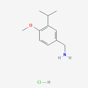 1-[4-Methoxy-3-(propan-2-yl)phenyl]methanaminehydrochloride