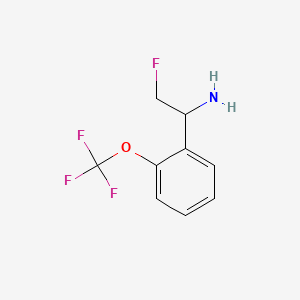 2-Fluoro-1-[2-(trifluoromethoxy)phenyl]ethan-1-amine