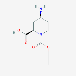 (2R,4R)-4-amino-1-(tert-butoxycarbonyl)piperidine-2-carboxylic acid