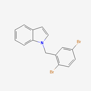 1-[(2,5-dibromophenyl)methyl]-1H-indole