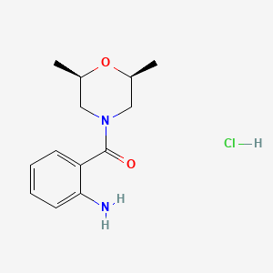 2-[(2R,6S)-2,6-dimethylmorpholine-4-carbonyl]anilinehydrochloride,cis