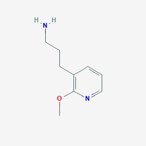 molecular formula C9H14N2O B13528674 3-(2-Methoxypyridin-3-YL)propan-1-amine 