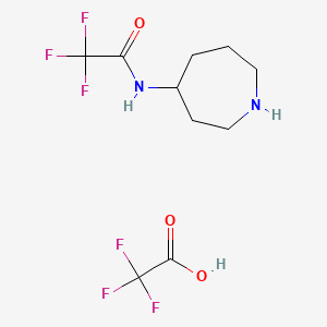 N-(azepan-4-yl)-2,2,2-trifluoroacetamide,trifluoroaceticacid