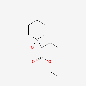 molecular formula C13H22O3 B13528758 Ethyl 2-ethyl-6-methyl-1-oxaspiro[2.5]octane-2-carboxylate 