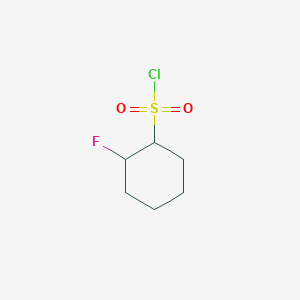 molecular formula C6H10ClFO2S B13528802 2-Fluorocyclohexane-1-sulfonyl chloride 