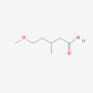 molecular formula C7H14O3 B13528820 5-Methoxy-3-methylpentanoic acid 