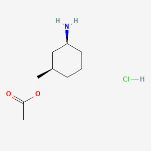 ((1R,3S)-3-Aminocyclohexyl)methyl acetate hydrochloride