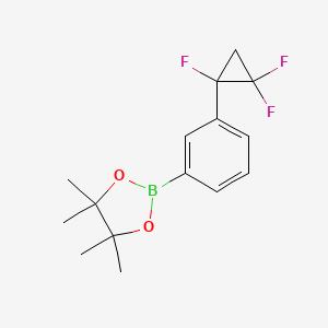 4,4,5,5-Tetramethyl-2-(3-(1,2,2-trifluorocyclopropyl)phenyl)-1,3,2-dioxaborolane