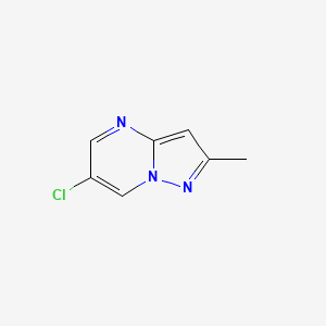 molecular formula C7H6ClN3 B13528856 6-Chloro-2-methylpyrazolo[1,5-a]pyrimidine 