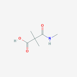 molecular formula C6H11NO3 B13528864 2,2-Dimethyl-2-(methylcarbamoyl)aceticacid 