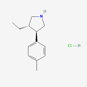 rac-(3R,4S)-3-ethyl-4-(4-methylphenyl)pyrrolidine hydrochloride