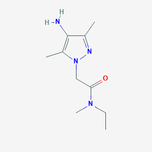 molecular formula C10H18N4O B13528884 2-(4-Amino-3,5-dimethyl-1h-pyrazol-1-yl)-N-ethyl-N-methylacetamide 