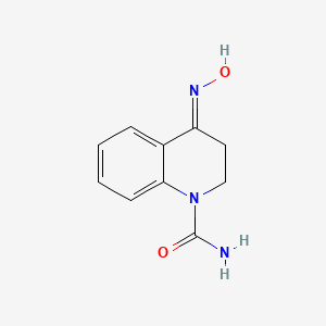 molecular formula C10H11N3O2 B13528912 4-(Hydroxyimino)-1,2,3,4-tetrahydroquinoline-1-carboxamide 