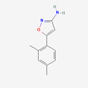 molecular formula C11H12N2O B13528920 5-(2,4-Dimethylphenyl)isoxazol-3-amine 