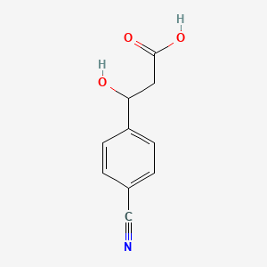 molecular formula C10H9NO3 B13528923 3-(4-Cyanophenyl)-3-hydroxypropanoic acid 