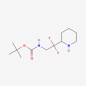 tert-butylN-[2,2-difluoro-2-(piperidin-2-yl)ethyl]carbamate