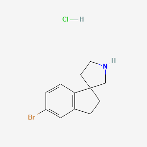 5-Bromo-2,3-dihydrospiro[indene-1,3'-pyrrolidine]hydrochloride