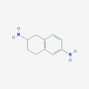 molecular formula C10H14N2 B13528978 1,2,3,4-Tetrahydro-2,6-naphthalenediamine 