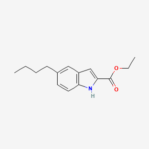molecular formula C15H19NO2 B1352900 5-丁基-1H-吲哚-2-羧酸乙酯 CAS No. 881041-16-3