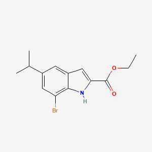 B1352901 Ethyl 7-bromo-5-isopropyl-1H-indole-2-carboxylate CAS No. 881041-20-9