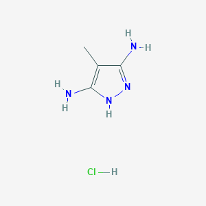 4-methyl-1H-pyrazole-3,5-diamine hydrochloride