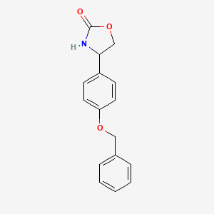 4-(4-Phenylmethoxyphenyl)-1,3-oxazolidin-2-one