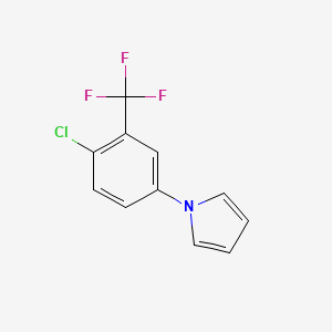 molecular formula C11H7ClF3N B1352905 1-[4-chloro-3-(trifluoromethyl)phenyl]-1H-pyrrole CAS No. 383137-92-6