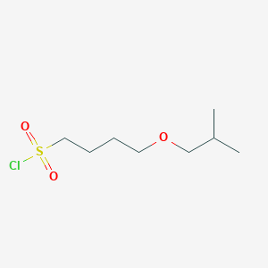 molecular formula C8H17ClO3S B13529050 4-Isobutoxybutane-1-sulfonyl chloride 