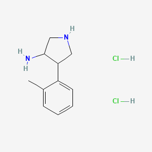 4-(2-Methylphenyl)pyrrolidin-3-aminedihydrochloride