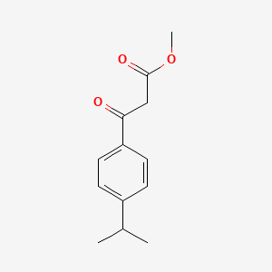 molecular formula C13H16O3 B13529076 Methyl 3-(4-isopropylphenyl)-3-oxopropanoate 