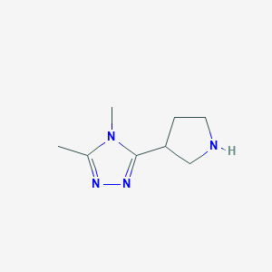 3,4-Dimethyl-5-(pyrrolidin-3-yl)-4h-1,2,4-triazole