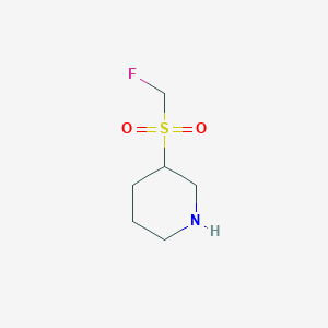 molecular formula C6H12FNO2S B13529135 3-Fluoromethanesulfonylpiperidine 