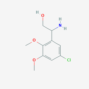 2-Amino-2-(5-chloro-2,3-dimethoxyphenyl)ethan-1-ol