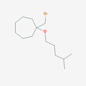 1-(Bromomethyl)-1-((4-methylpentyl)oxy)cycloheptane