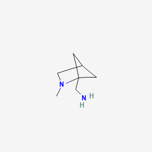 molecular formula C7H14N2 B13529168 {2-Methyl-2-azabicyclo[2.1.1]hexan-1-yl}methanamine 