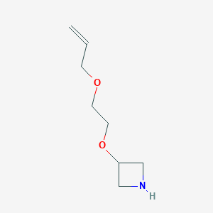 molecular formula C8H15NO2 B13529175 3-[2-(Allyloxy)ethoxy]azetidine 