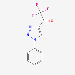 2,2,2-Trifluoro-1-(1-phenyl-1h-1,2,3-triazol-4-yl)ethan-1-one