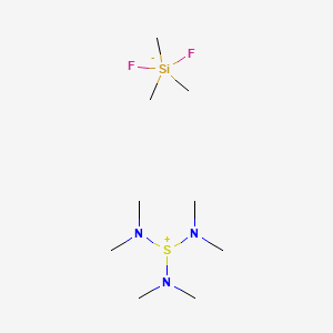 molecular formula C9H27F2N3SSi B1352926 二氟(三甲基)硅化物;三(二甲基氨基)硫鎓 CAS No. 59218-87-0
